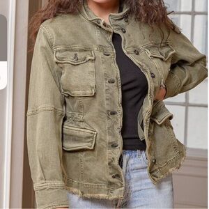 Free People Harley Military Jacket